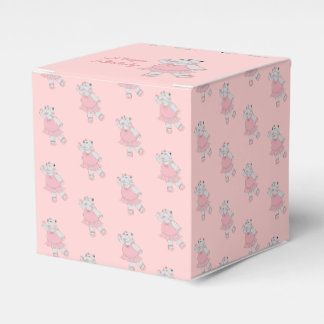 illusima Ballet Hippo Light Pink Birthday Gift/ Favour Box
