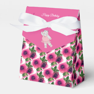 illusima Ballet Hippo Pink Rose Birthday Gift/ Favour Box