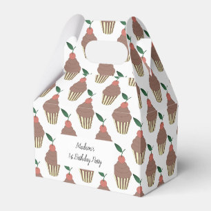 illusima Chocolate Frosting Cupcakes 1st Birthday Favour Box