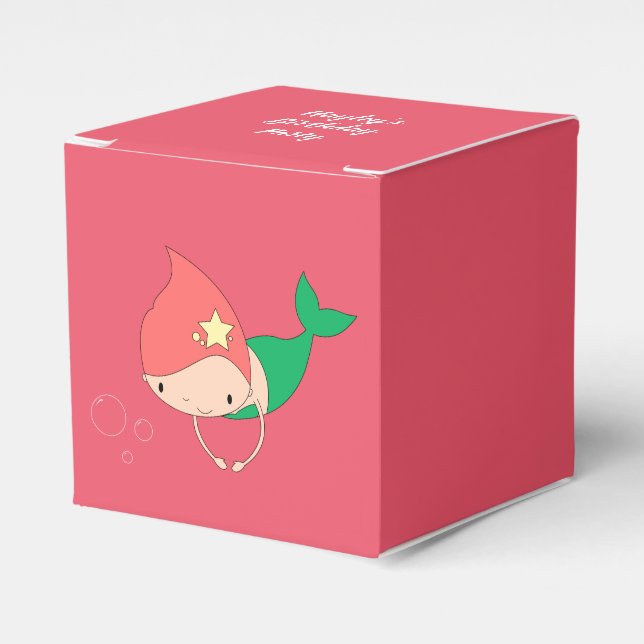 illusima Cotton Candy Mermaid Favour Box (Front Side)