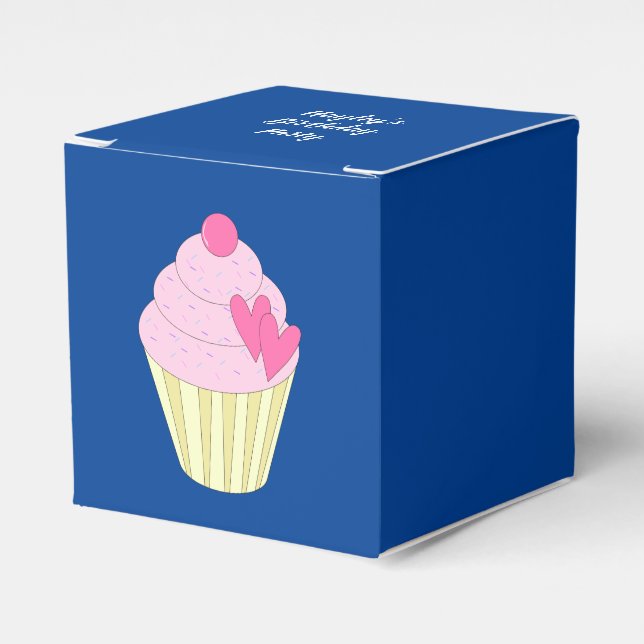 illusima Dark Blue Favour Box (Front Side)