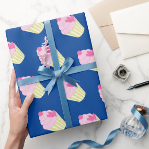 illusima Dark Blue Gift Wrapping Paper