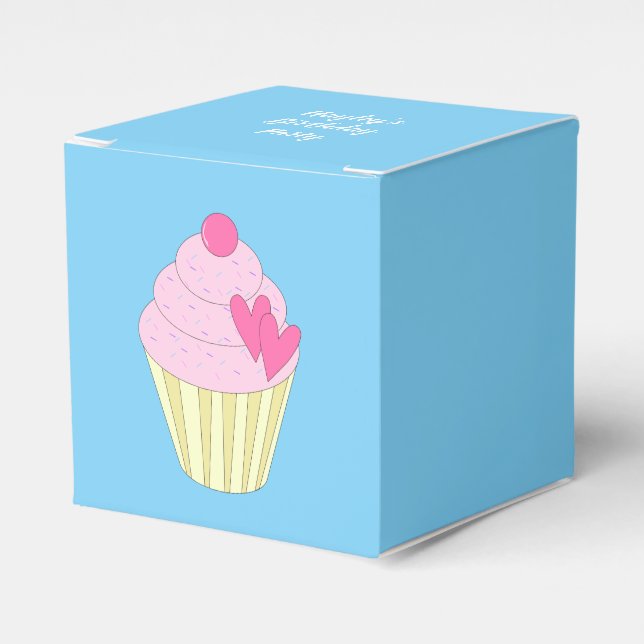 illusima Decorated Cupcakes Favour Box (Front Side)