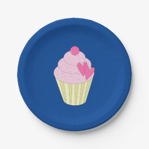 illusima Decorated Cupcakes Paper Plate