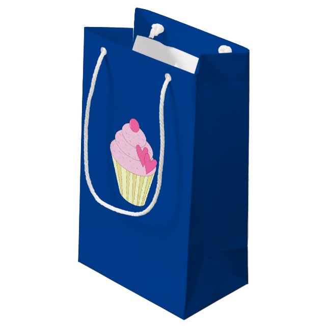 illusima Decorated Cupcakes Small Gift Bag (Back Angled)