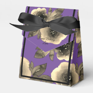 illusima Golden Flower Watercolor Birthday Gift/ Favour Box