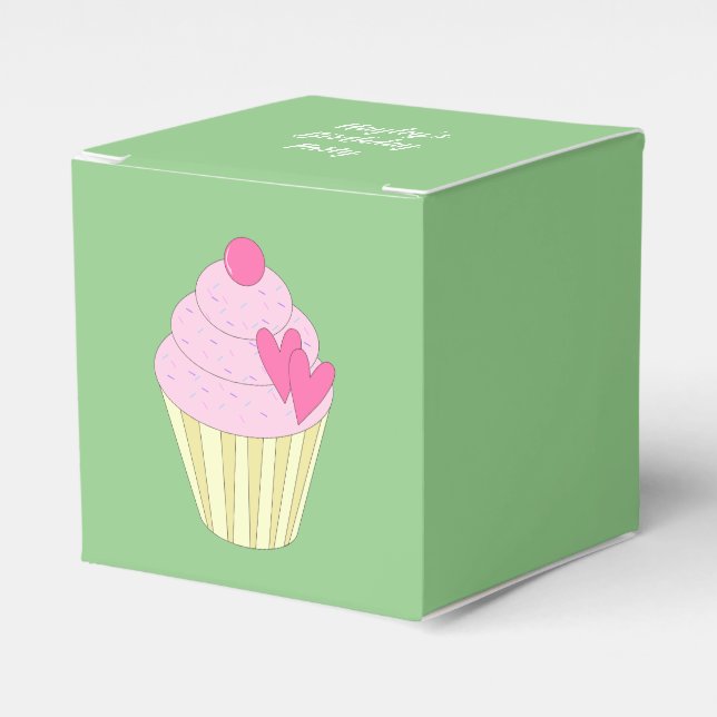 illusima Green Favour Box (Front Side)