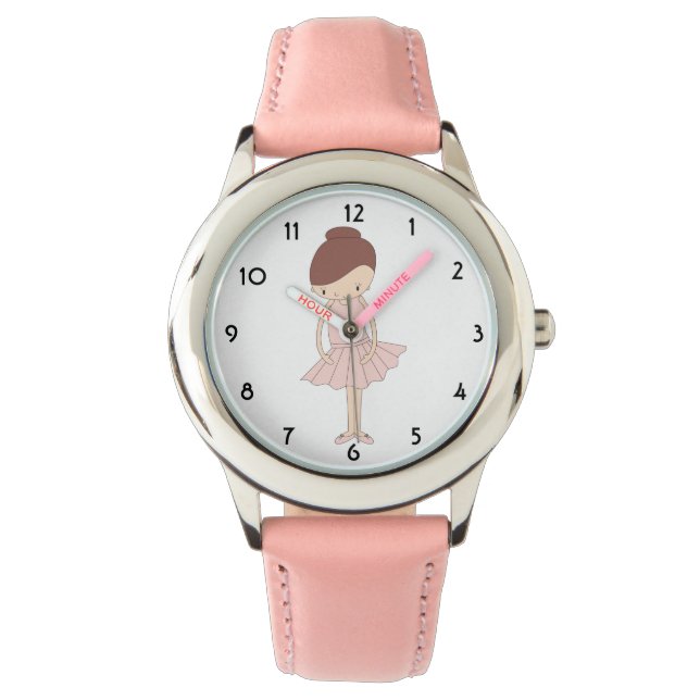 illusima Isabella Ballerina Pink Kids Watch (Front)