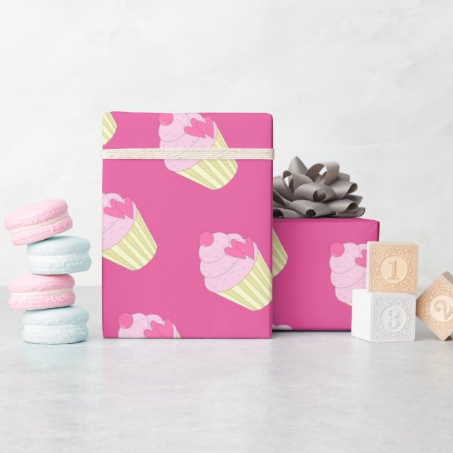 illusima Pink Gift Wrapping Paper (Baby Shower)