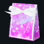 illusima Pink Wild Flower Watercolor B'day Gift/ Favour Box<br><div class="desc">illusima White Ribbon Pink Purple Wild Flowers Watercolor Pattern Birthday Party Gift Box/ Favour Box. Perfect for a child's themed birthday party.</div>
