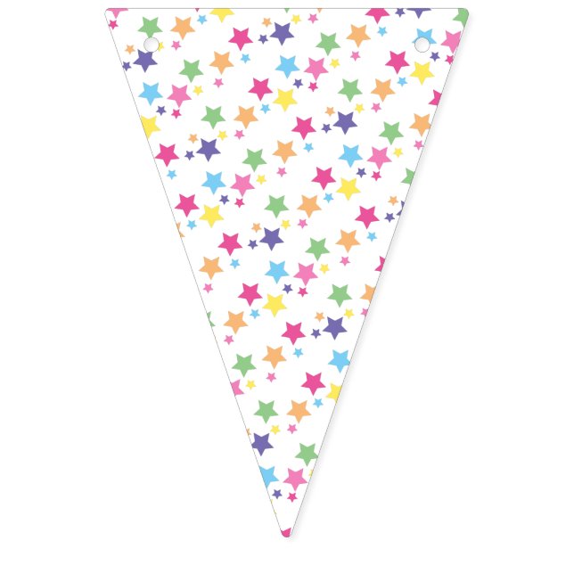 illusima Rainbow Stars Party Bunting (First Flag)