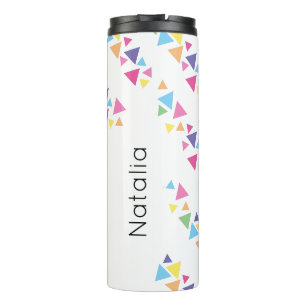 illusima Rainbow Triangles Diagonal Thermal Tumbler