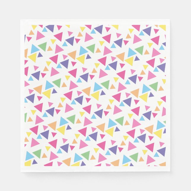 illusima Rainbow Triangles Party Napkin (Front)