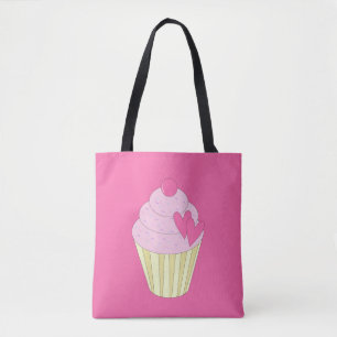 illusima Strawberry Cupcake Tote Bag