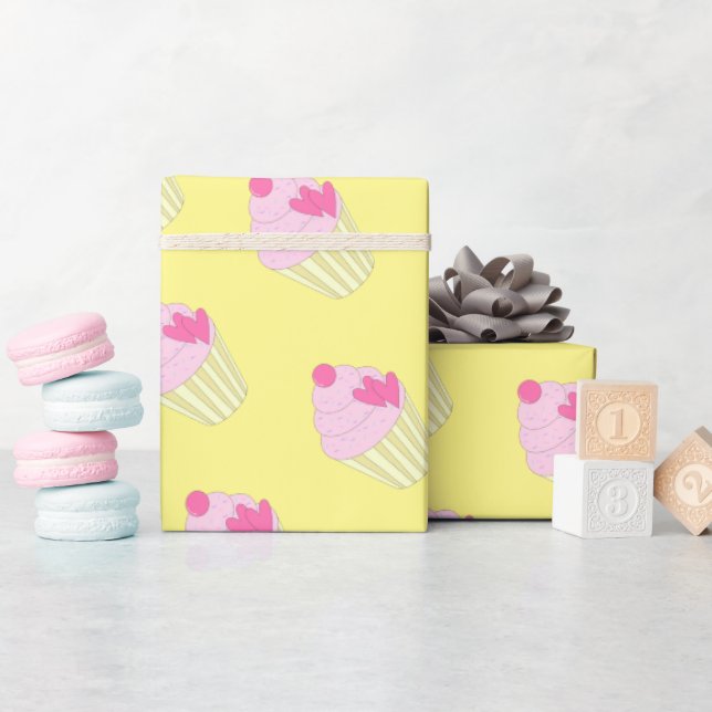 illusima Yellow Gift Wrapping Paper (Baby Shower)