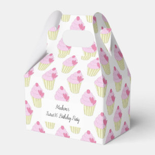 illusima Yummy Pink Frosting Cupcakes Sweet 16 Favour Box