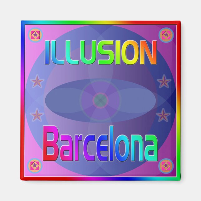 "ILLUSION Barcelona" Magnet! Magnet (Front)