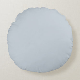 Illusion Blue Solid Colour Round Cushion
