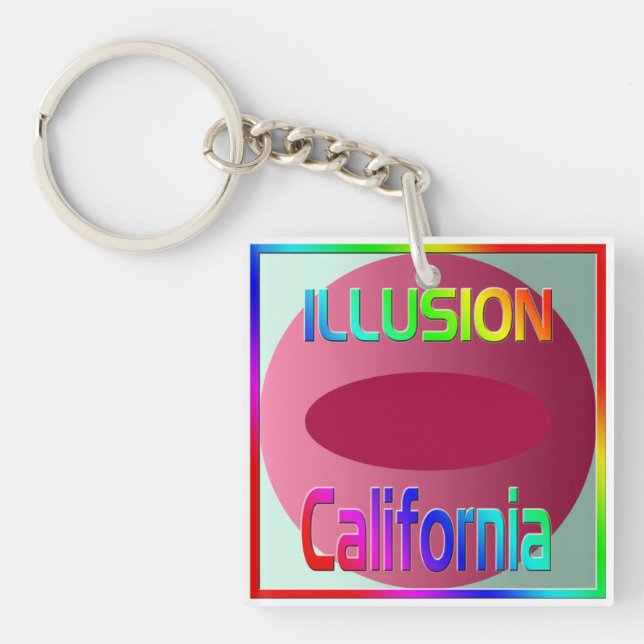 "ILLUSION California" Keychain (Front)