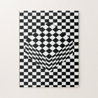 Illusion Chequerboard Jigsaw Puzzle
