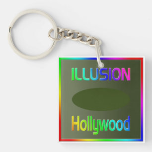 "ILLUSION Hollywood" Keychain! Key Ring