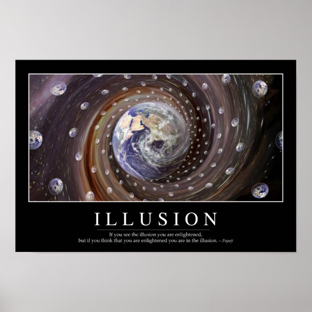 Illusion: Inspirational Quote Poster (Front)