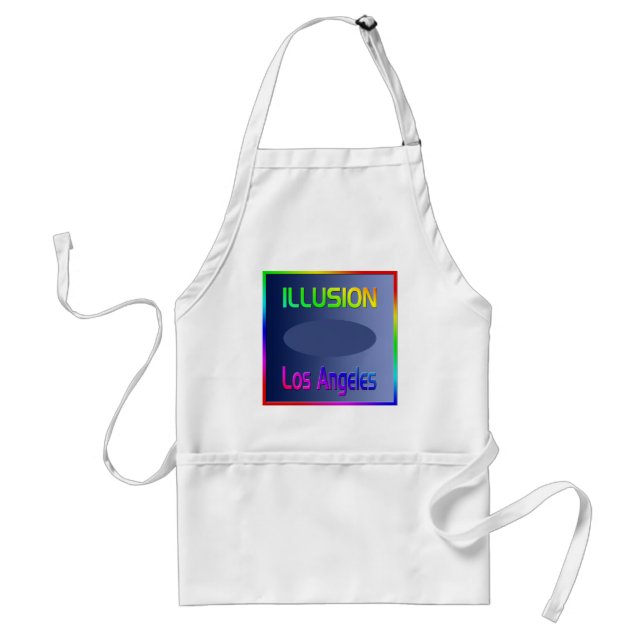 "ILLUSION Los Angeles" Apron! Standard Apron (Front)