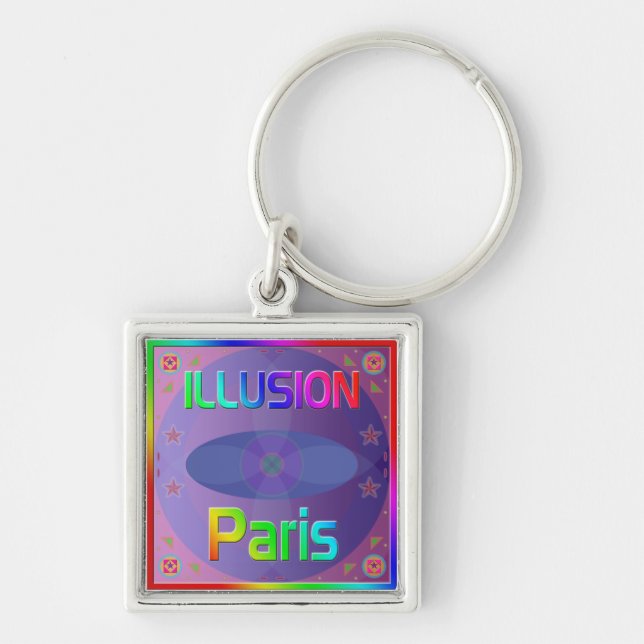 "ILLUSION Paris" Keychain (Front)