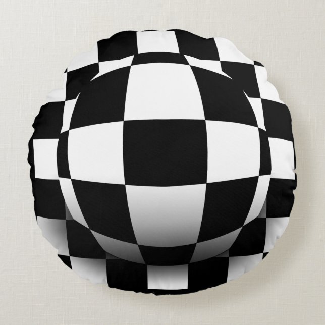 Illusionary Depth Round Cushion (Front)