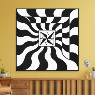 Illusionary Square   Modern Canvas Print