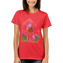 Illusive flowers ladies tank top or t-shirt