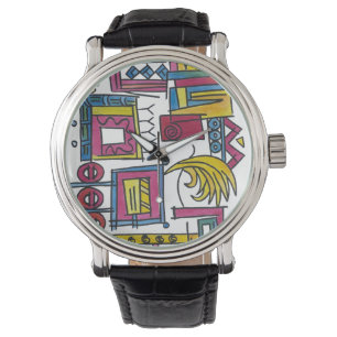 Illusory-Whimsical Abstract Watercolor Art Watch
