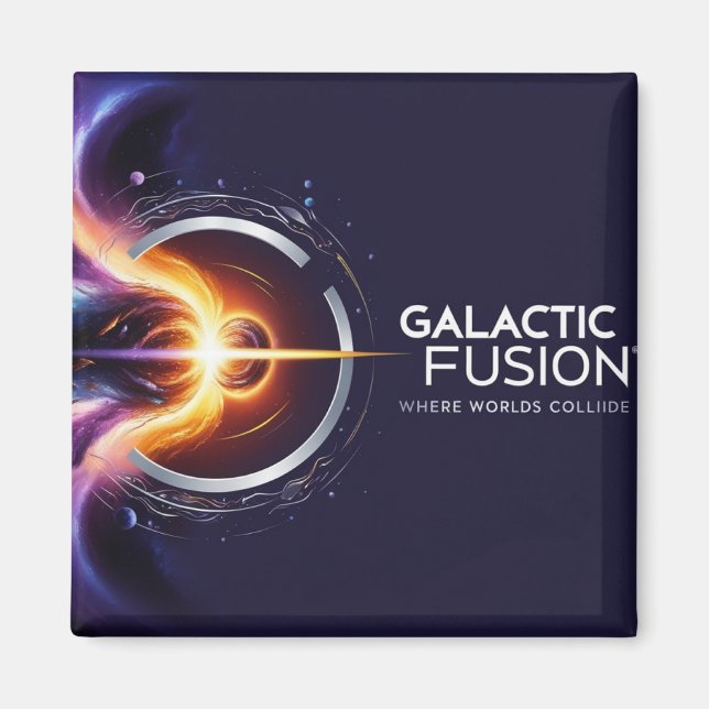 Illustrate a gravity-themed logo featuring magnet (Front)