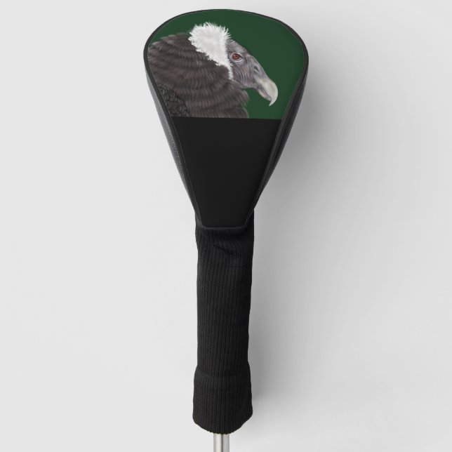 Illustrated Andean Condor Golf Head Cover (Front)
