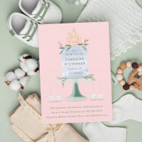 Illustrated Baby Shower Cake