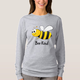 Illustrated Bee Background T-Shirt