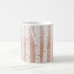 Illustrated Birch Trees Coffee Mug