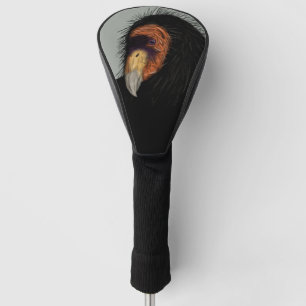Illustrated California Condor Golf Head Cover