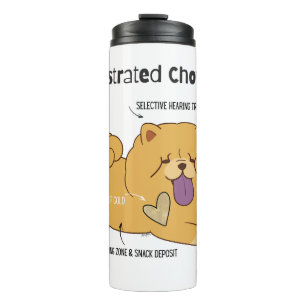 ILLUSTRATED CHOW  THERMAL TUMBLER