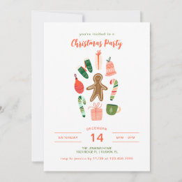 Illustrated Christmas Invitation