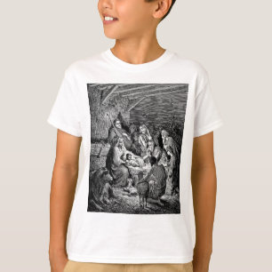 Illustrated Christmas Nativity Scene T-Shirt