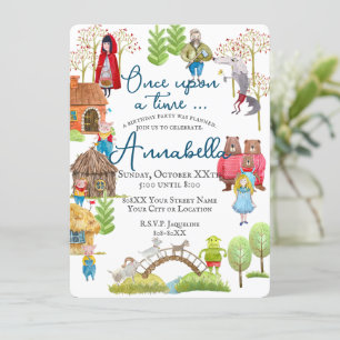 Illustrated Classic Folk & Fairy Tales for Kids Invitation