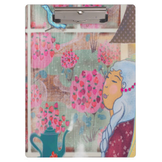 Illustrated Clipboard – Colorful Pattern Design