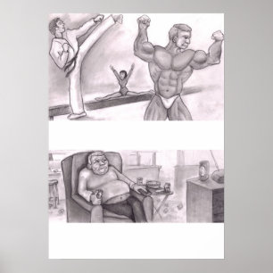 Illustrated Comparison of Physical Fitness and Sed Poster