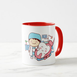 Illustrated Dentist Chair Mug