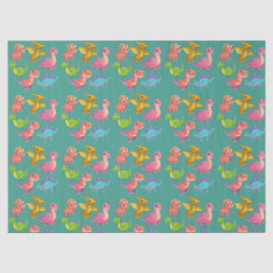 Illustrated Dinosaurs Tissue Paper