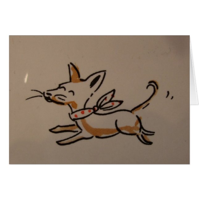Illustrated dog - chihauhau (Front Horizontal)