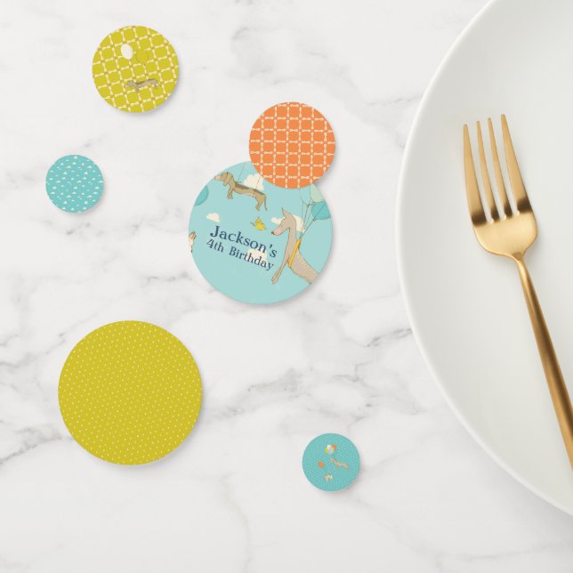 Illustrated Dog Children's Birthday Confetti (Group)