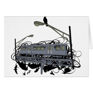 Illustrated El Train & Crows