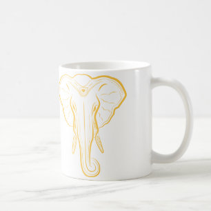 Illustrated Elephant Mug